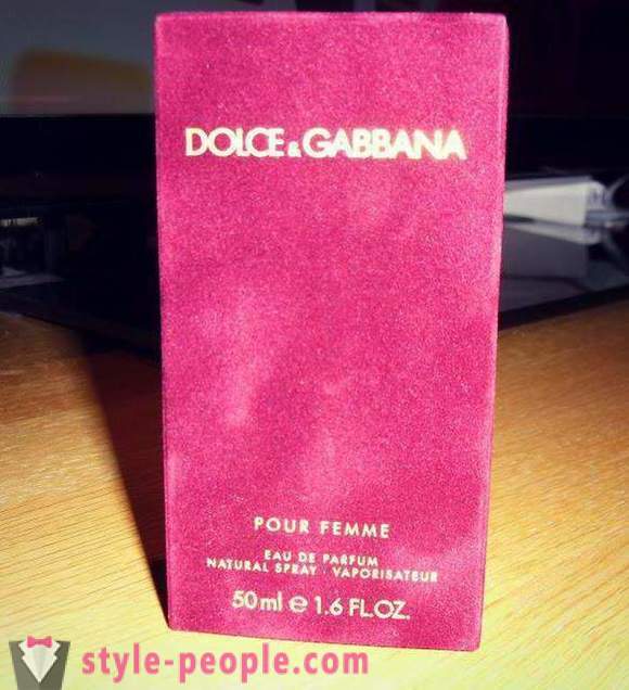 PARFüüMvEsi Dolce & Gabbana Pour Femme: maitse kirjeldamise ja kompositsioon