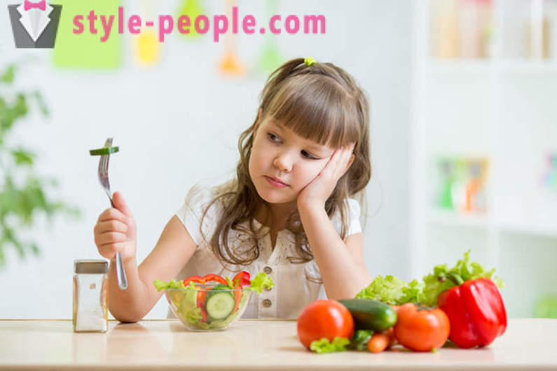 Kuidas õpetada lapsele süüa köögivilju