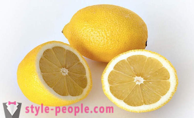 Tähtis ja põhilised omadused sidruni