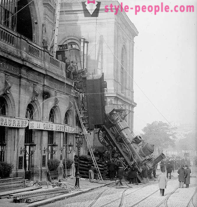 Rongiõnnetus kell Montparnasse Station 1895