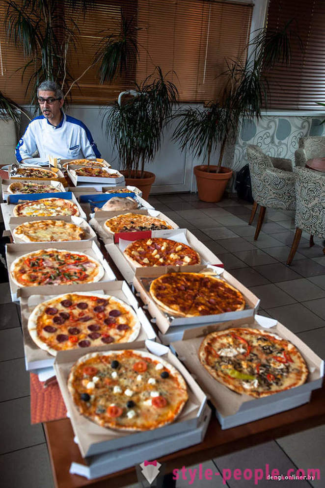 Itaalia kokk püüab Valgevene pizza