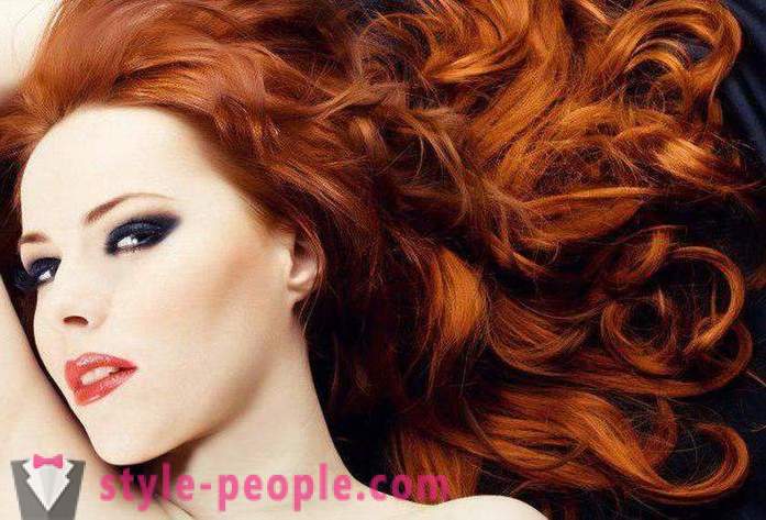 Ombre punased juuksed: taotluse ja tehnoloogia võimalusi
